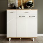 Aeka 1076 Lavantes 3 Kapaklı Tek Çekmeceli Raflı Ayakkabılık