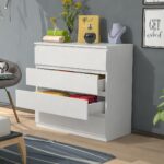 Mbes Mobi̇lya 80'li̇k Şi̇fonyer Beyaz - Görsel 3