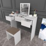 Evdemo Martı Makyaj Masası Takı Dolabı Beyaz