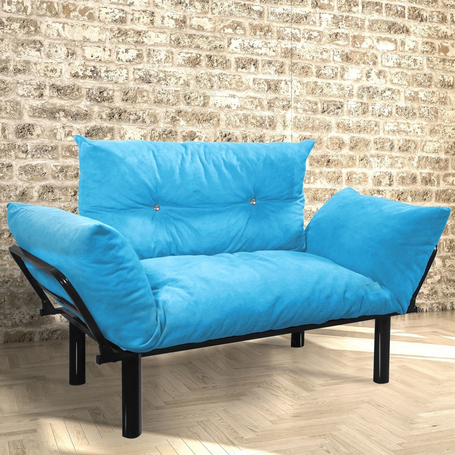 10702171766834.jpg Evdemo Ada İkili Koltuk Kanepe Turkuaz - Görsel 1