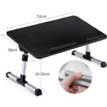 iDock D1 Açısı ve Yüksekliği Kademeli Ayarlı Yatak Kucak Sehpa Bilgisayar Standı Siyah - Görsel 4