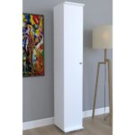 Remaks Konak  6 Raflı Tek Kapaklı Çok Amaçlı Boy Dolabı Beyaz