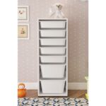 Pratico 7 Sepetli Beyaz Çok Amaçlı Oyuncak Dolabı