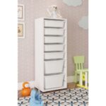 Pratico 7 Sepetli Beyaz Çok Amaçlı Oyuncak Dolabı - Görsel 3