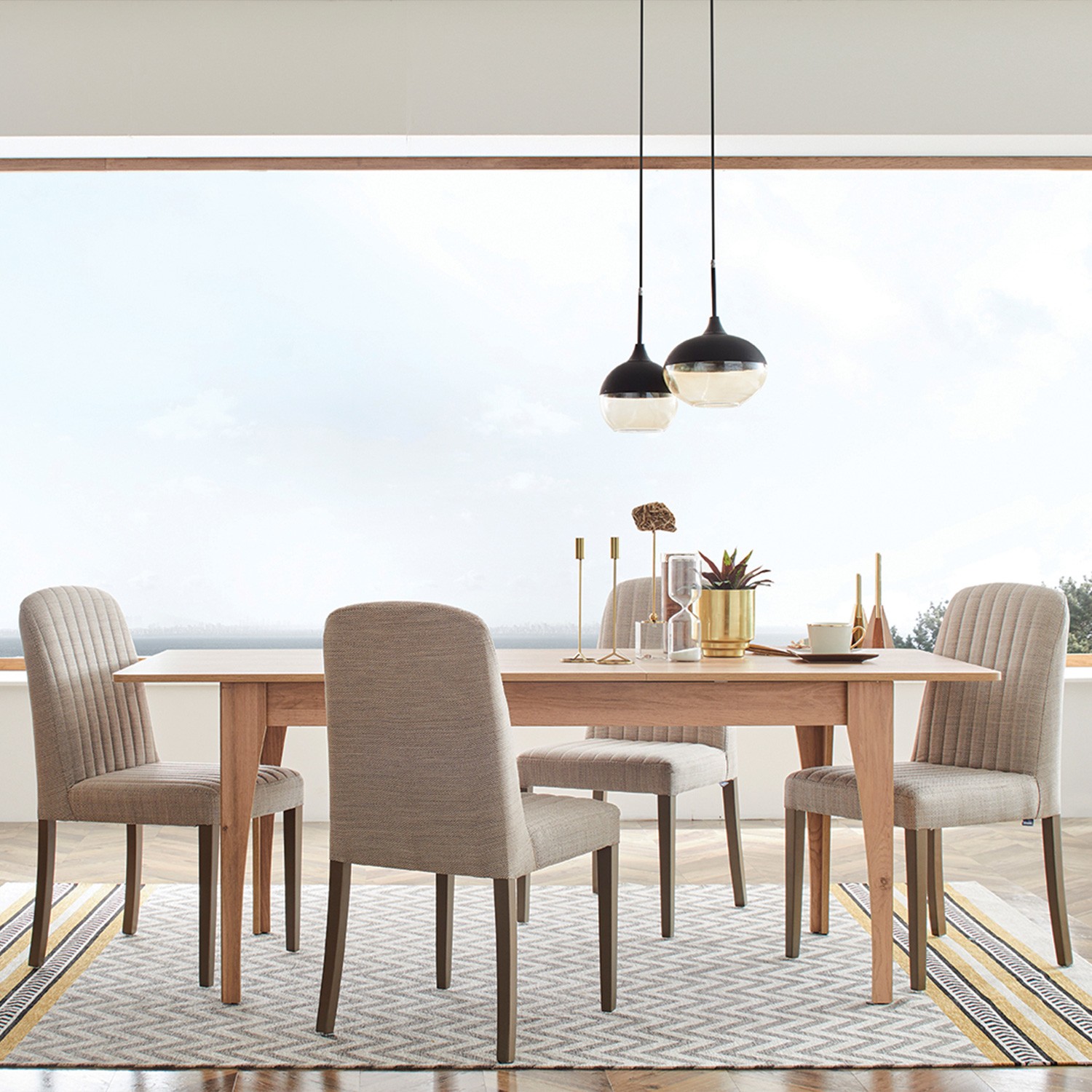 110000000619182.jpg Enza Home Sona Yemek Masası (Açılır) - Görsel 1