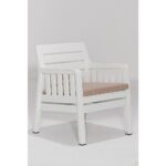 Mobetto Lara 2+1+1+S Balkon Bahçe Oturma Grubu – Beyaz - Görsel 5