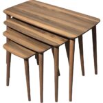 Vovvahome Luci Dörtlü Mdf Ahşap Zigon Sehpa - Görsel 2