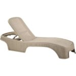 Omnipazar SY2536 Bej Renk Brezza Royal Rattan Lüks Şezlong