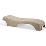 Omnipazar SY2536 Bej Renk Brezza Royal Rattan Lüks Şezlong - Görsel 2