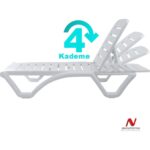 Omnipazar SY2537 Beyaz Elite Şezlong - Görsel 2