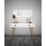 Bicabin Elegance Asia 2 Çekmeceli Ahşap Ayaklı Aynalı Dresuar - Görsel 2