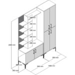 Variant Mobilya Variant Viyana Da Portmanto - Ceviz / Antrasit - Görsel 5