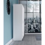 Metalia Novado 4 Kapaklı 2 Çekmeceli Gardırop - Beyaz - Görsel 4