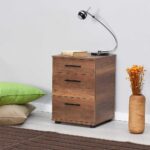 Adore Tredline Üç Çekmeceli Komodin - Oslo Ceviz