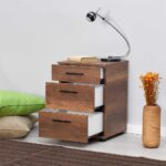 Adore Tredline Üç Çekmeceli Komodin - Oslo Ceviz - Görsel 2