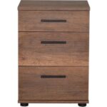 Adore Tredline Üç Çekmeceli Komodin - Oslo Ceviz - Görsel 5