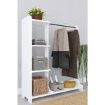 Remaks Tarz Portmanto Ayaklı Elbise Askısı ve Konfeksiyon Askılık Elbise Dolabı - Beyaz - Görsel 2