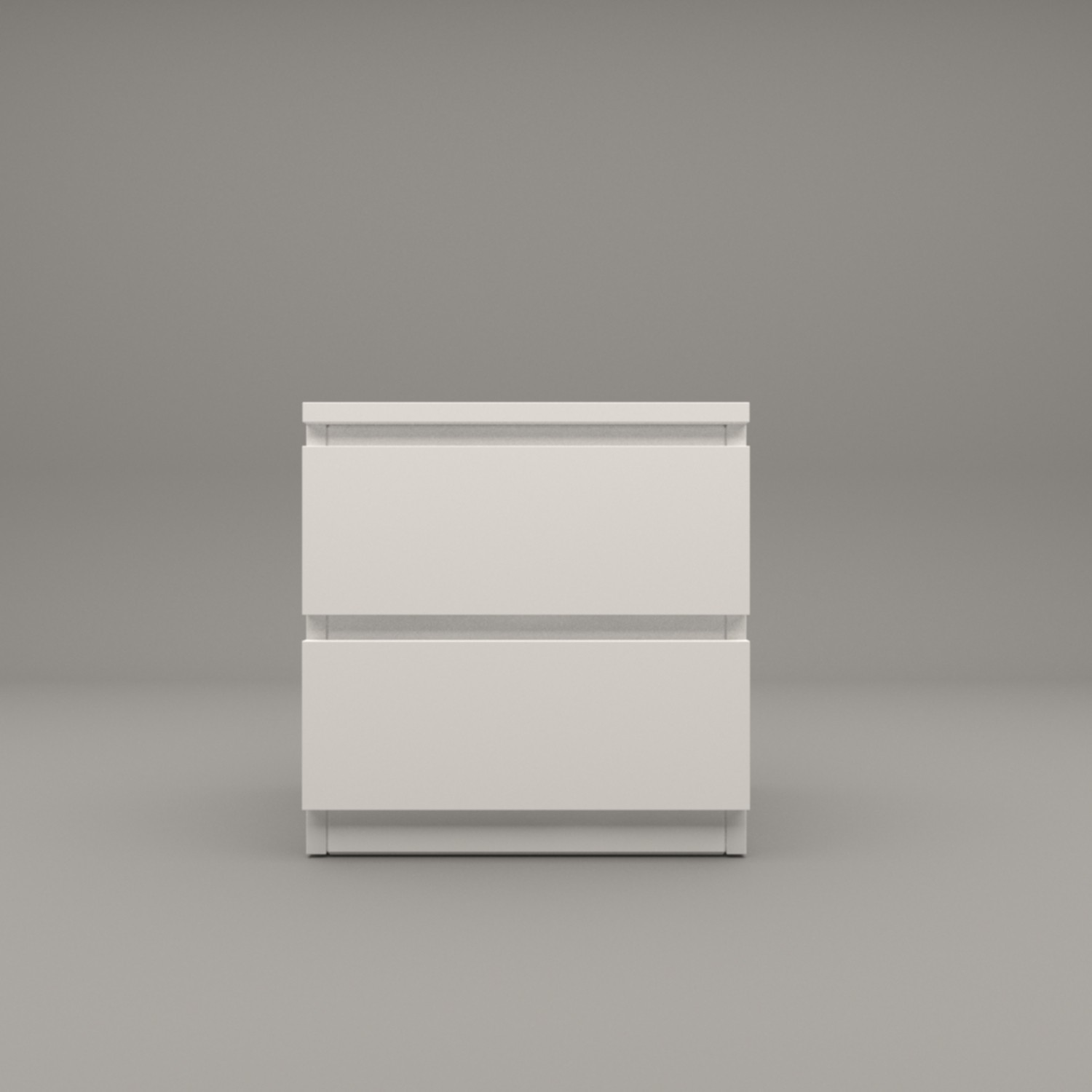 110000057510932.jpg Mbes Mobilya Umut Beyaz Komodin 2 Çekmeceli - Görsel 1