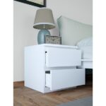 Mbes Mobilya Umut Beyaz Komodin 2 Çekmeceli - Görsel 2