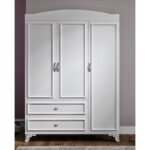 Baby Darling Lisa 3 Kapaklı Dolap 135CM %100 Mdf - Görsel 2