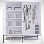 Pasific Home Martin 2 Kapaklı Sürgülü Gardırop Elbise Dolabı,190 cm, Beyaz - Görsel 3