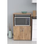 Pratico Silver Mikrodalga Fırın Dolabı Çok Amaçlı 2 Kapaklı Atlantik Çam