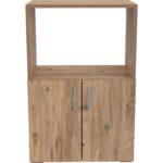 Pratico Silver Mikrodalga Fırın Dolabı Çok Amaçlı 2 Kapaklı Atlantik Çam - Görsel 4