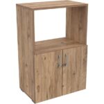 Pratico Silver Mikrodalga Fırın Dolabı Çok Amaçlı 2 Kapaklı Atlantik Çam - Görsel 5