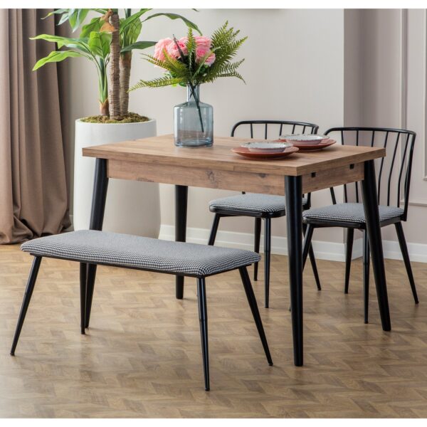 Eymense Luna 2 Sandalyeli Benchli Mutfak Masa Takımı