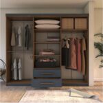 Metalia Armina Lüx 6 Kapı 2 Çekmeceli Aynalı Gardrop - Görsel 3