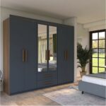 Metalia Armina Lüx 6 Kapı 2 Çekmeceli Aynalı Gardrop - Görsel 2