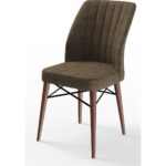 Canisa Concept Flex Serisi, Gürgen Ayaklı Sandalye , Ayaklar Ceviz