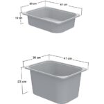 Pratico 2 Büyük 2 Küçük Pembe Sepetli Oyuncak Dolabı - Görsel 5