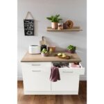 T Designo Tdesigno Ares Mutfak Çekmeceli Alt Modül 120 cm Beyaz - Görsel 4