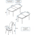 Canisa Concept Eva Serisi, 80X132  Açılabilir Mdf Mutfak Masa Takımı, Siyah Mermer Desen Masa , 4 Sandalye - Görsel 4