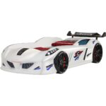 Setay Sports Çocuk Odası Takımı, Beyaz - Jaguar Arabalı Yatak - Dolap - Masa - Şifonyer - Kitaplık - Görsel 2