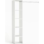 T Designo Tdesigno Eliz Açık Giyinme Dolabı - Gardırop Beyaz 120 cm - Görsel 2