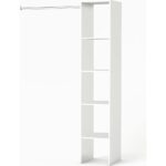 T Designo Tdesigno Eliz Açık Giyinme Dolabı - Gardırop Beyaz 120 cm - Görsel 3