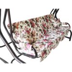 Vip Home Concept 3 Kişilik Salıncak Minderi Süngersiz Kılıfı Ingiliz Gülü Bahçe Minderi