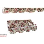 Vip Home Concept 3 Kişilik Salıncak Minderi Süngersiz Kılıfı Ingiliz Gülü Bahçe Minderi - Görsel 3