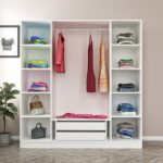 Minar Kale 180CM Giyinme Dolabı - Beyaz 210CM