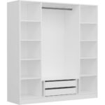 Minar Kale 180CM Giyinme Dolabı - Beyaz 210CM - Görsel 4