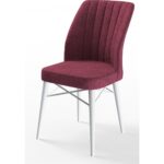 Canisa Concept Eva Serisi 80 x 132 cm  Açılabilir Mdf Mutfak Masa Takımı Beyaz Masa ve 6 Sandalye - Görsel 3