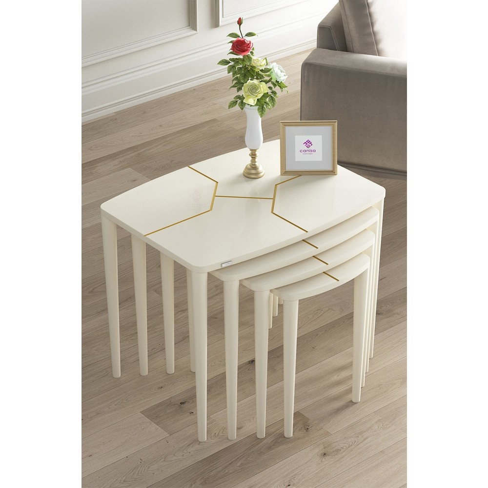 110000138472717.jpg Canisa Concept Lyon Serisi 4lü Zigon Sehpa Takımı Üst Kalite 1.sınıf Mdf - Görsel 1