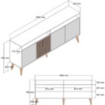 Variant Mobilya Milan Konsol - Ceviz / Krem - Görsel 5