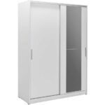 adore mobilya Sürgü Kapılı Aynalı Gardırop - Beyaz