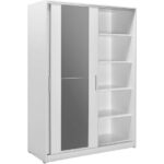 adore mobilya Sürgü Kapılı Aynalı Gardırop - Beyaz - Görsel 3