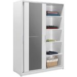 adore mobilya Sürgü Kapılı Aynalı Gardırop - Beyaz - Görsel 5