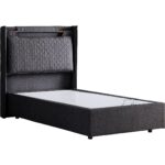 Setay Zagreb Tek Kişilik Baza Başlık Comfort Yatak Seti - Antrasit - Görsel 4