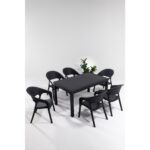 Mobetto Garden 90X150 Bahçe&balkon&teras Masa Seti - Antrasit